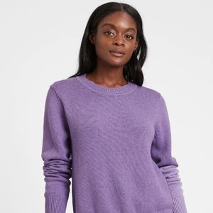 NWT Lilac Banana Republic Chunky Crew-Neck Sweater